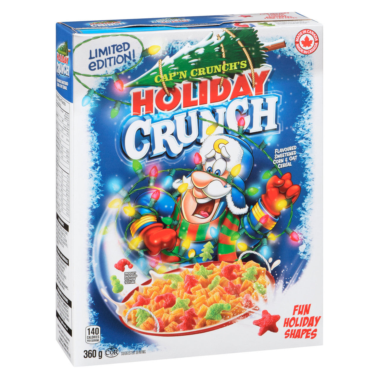 Cap'n Crunch's Holiday Crunch Cereal, 360g/12.6 oz., {Imported from Canada}