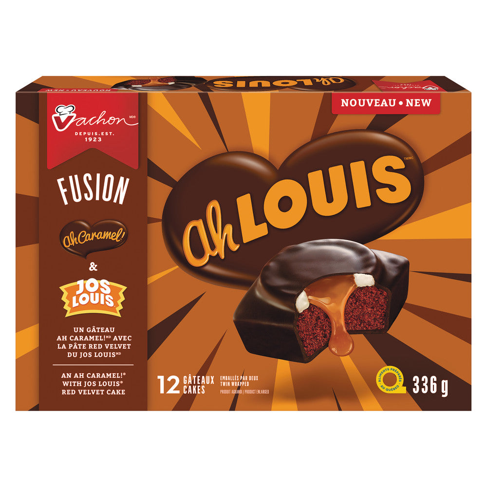 NEW! Vachon Fusion Ah Louis Cakes, 12 cakes, 336g/11.9 oz.,  {Imported from Canada}