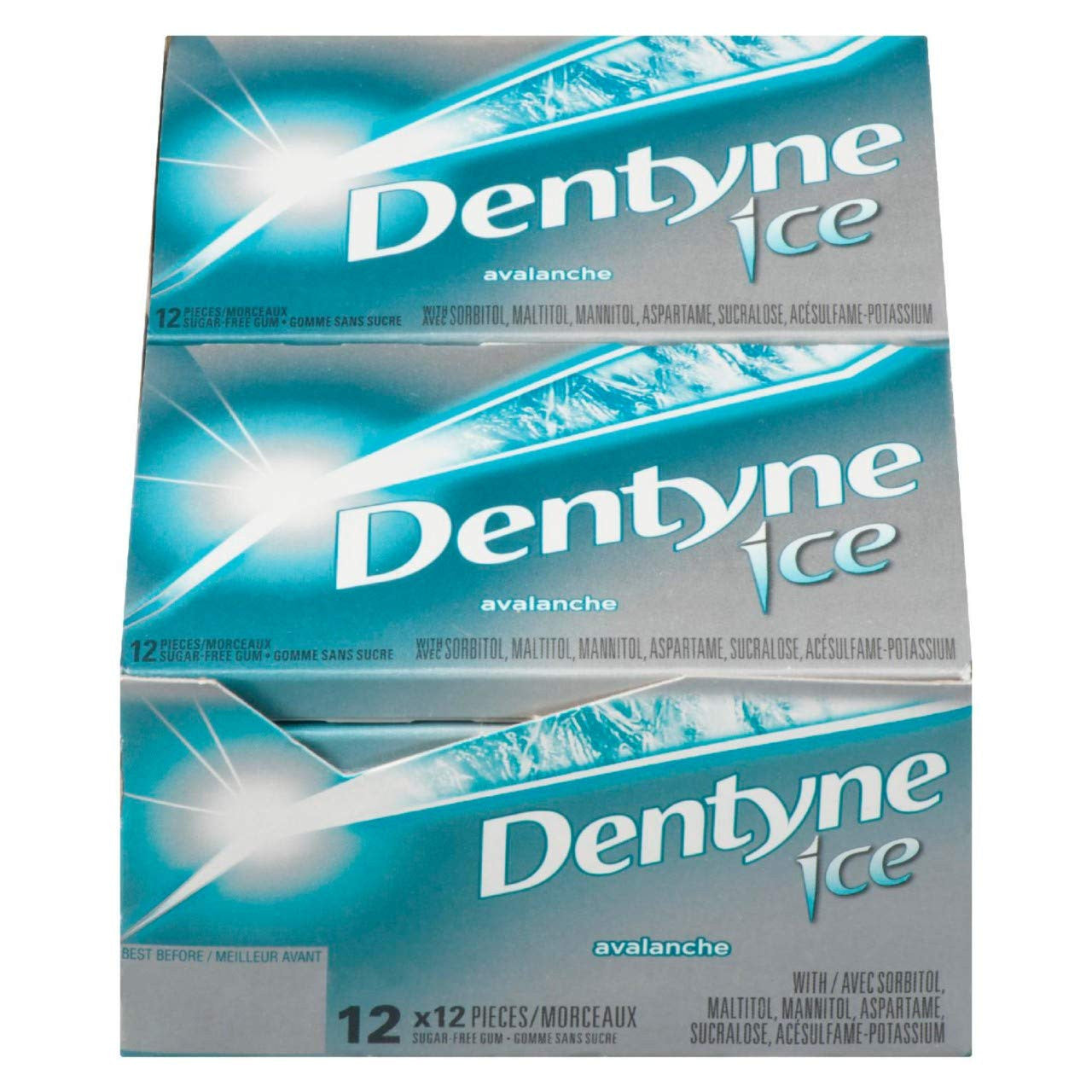 Dentyne Ice, Avalanche, Sugar Free Pellet Gum - 12x12/144ct