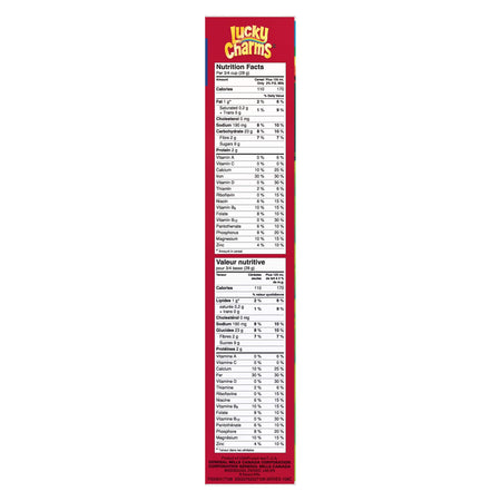 LUCKY CHARMS Cereal Family Size, 526g/18.6 oz., {Imported from Canada}