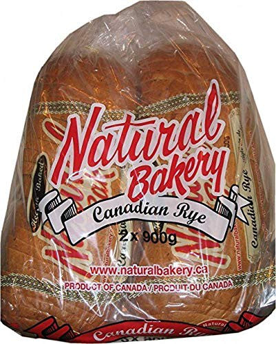 Natural Bakery Canadian Rye Bread, 900g/31.7 oz. 2pk {Imported from Canada}