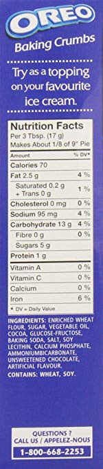 Oreo Baking Crumbs 400g/14.10 oz., {Imported from Canada}