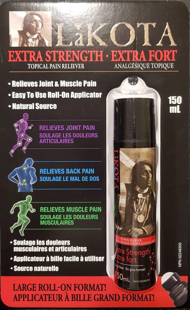 Lakota Extra Strength Topical Pain Reliever (Roll-On Applicator) 150mL