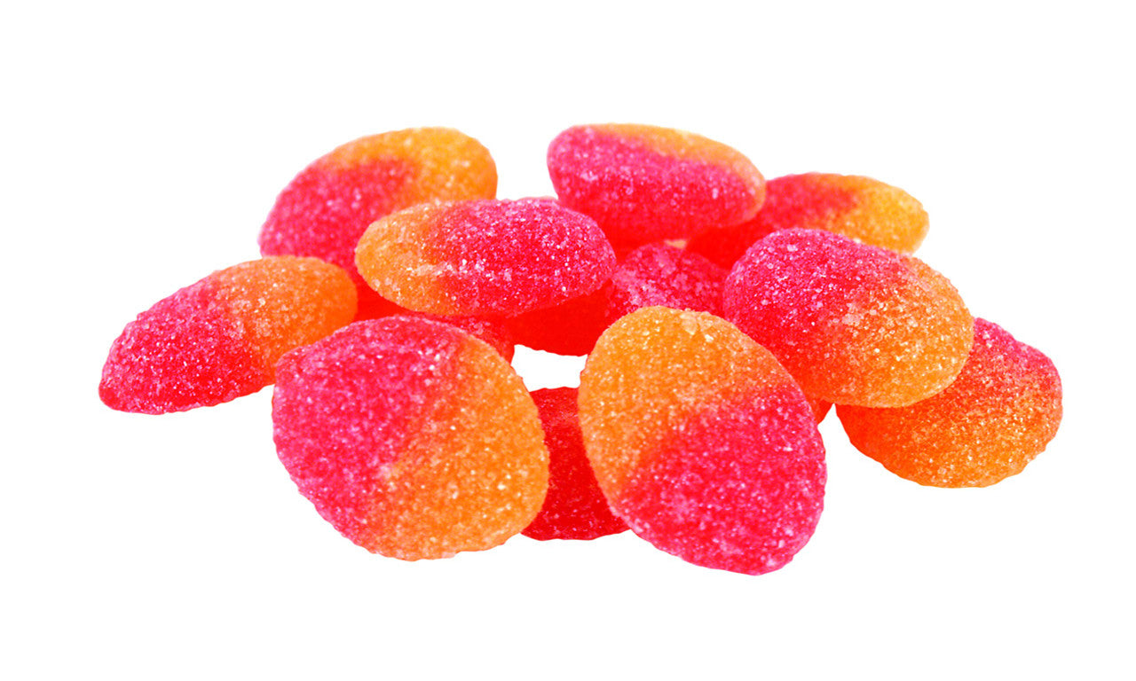 Allan Candy Sour Peach Slices, 2.5kg/5.5lbs., Bag,{Imported from Canada}