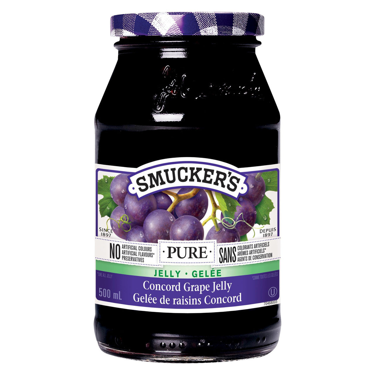 Pure Concord Grape Jelly, 500ml/17.5 oz., Jar {Imported from Canada}