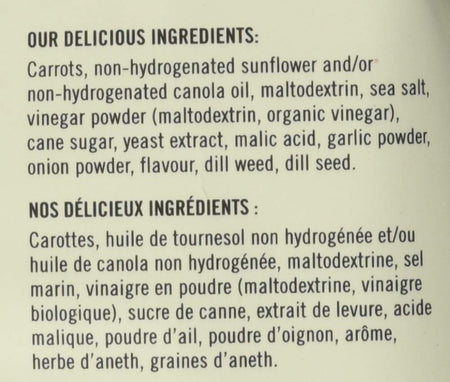 Hardbite Dill Flavoured Carrot Chips, 150g/5.3oz., {Imported from Canada}