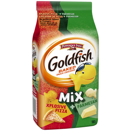 Pepperidge Farm Goldfish Mix Explosive Pizza & Parmesan Crackers, 180g/6.3 oz., {Imported from Canada}