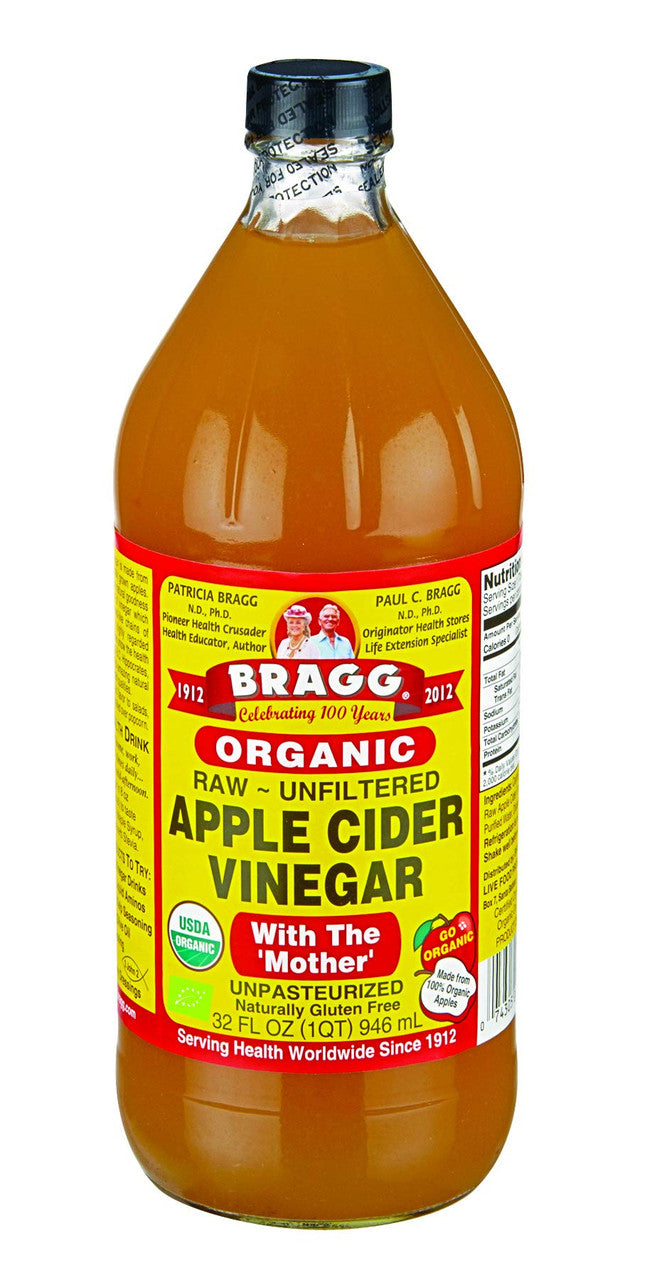 Bragg Organic Raw Apple Cider Vinegar, 946ml/32oz., {Imported from Canada}