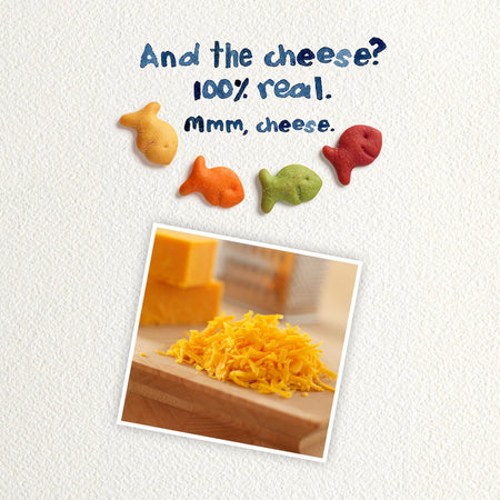 Goldfish Colours Cheddar Crackers, 6 Snack Packs, 26g/0.9 oz. per pack, {Imported from Canada}