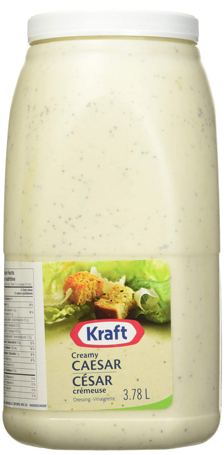 Kraft Creamy Caesar Dressing Jugs, (3.78L/1 Gallon per Jug) (Pack of 2), {Imported from Canada}
