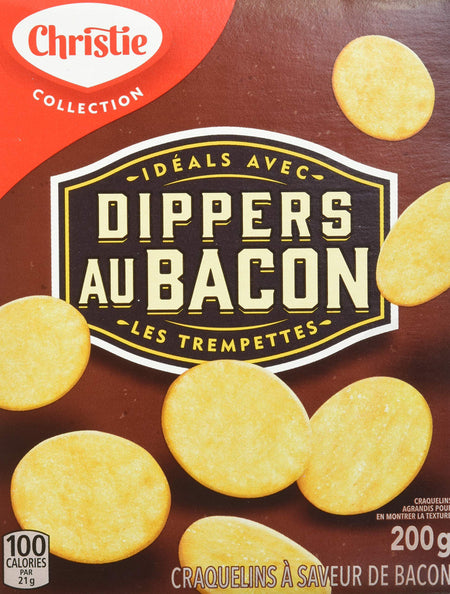 Christie Bacon Dippers Crackers, Ideal for Dipping, 200g/7.05 oz {Canadian}