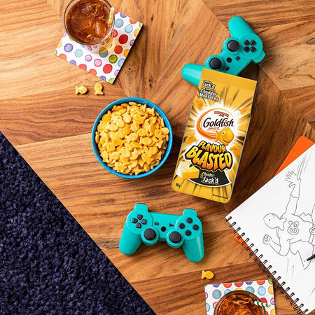 Pepperidge Farm Goldfish Flavour Blasted Cheddar Jack'd Crackers, 180g/6.3oz., 6-Pack {Imported from Canada}
