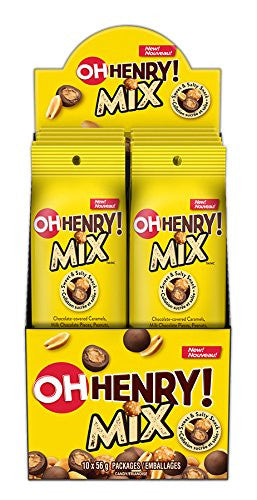 OH HENRY! Chocolate Snack Mix, 56g/2oz., (10pk), {Imported from Canada}
