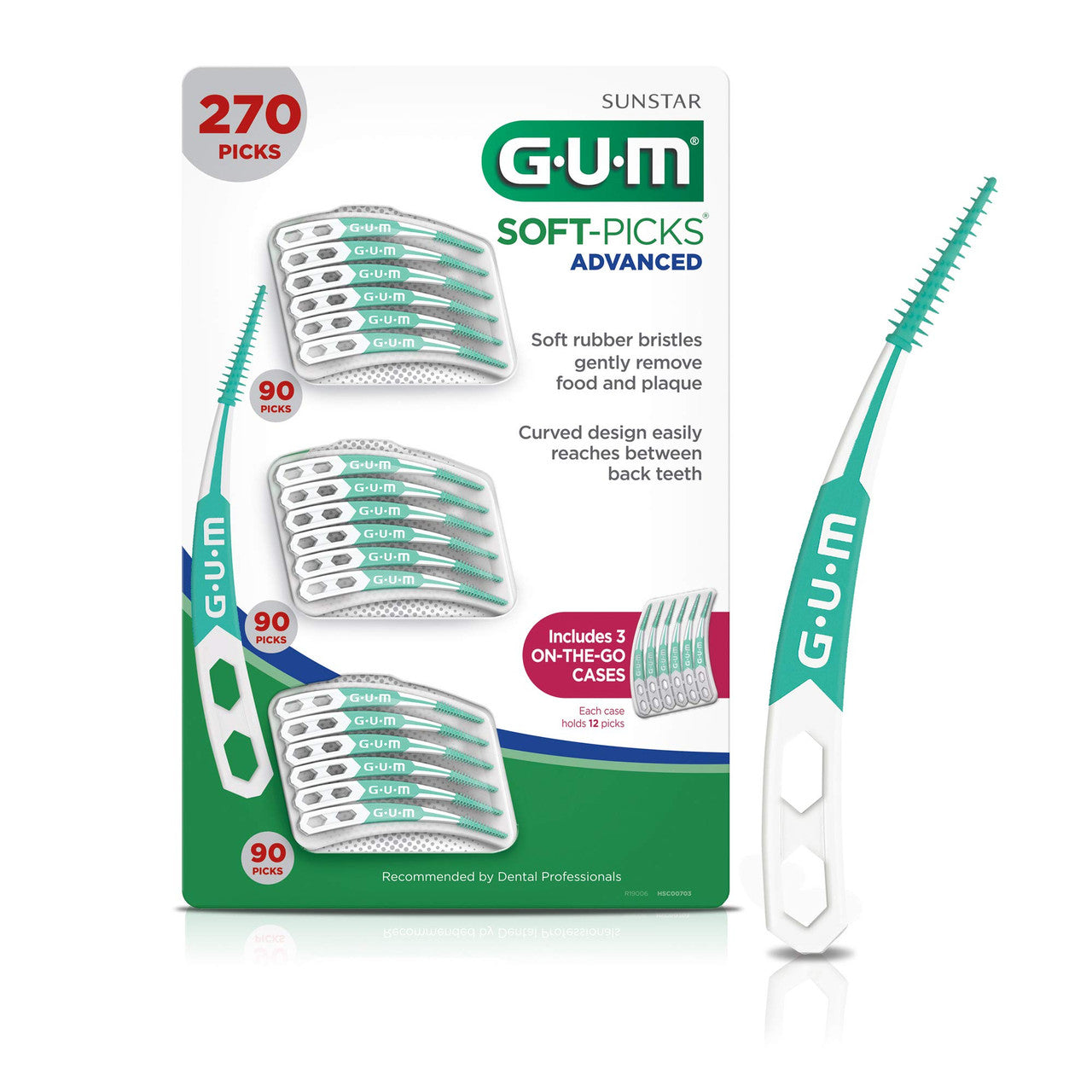 Gum Soft-Picks Advanced Dental Picks (Pack of 270) {Imported from Canada}