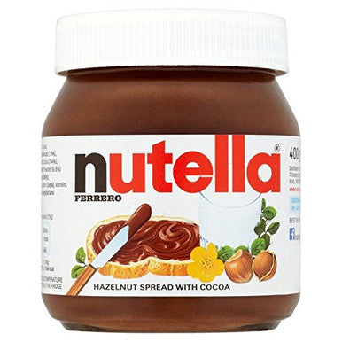 Nutella Hazelnut Chocolate Spread, 400g/14.1oz., (2 pack) {Imported from Canada}
