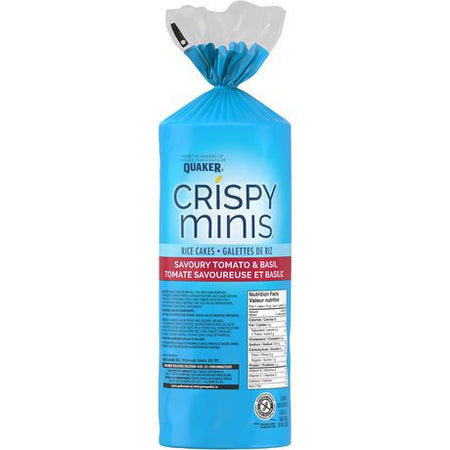 Quaker Crispy Minis Rice Cakes Savoury Tomato & Basil, 173g {Imported from Canada}