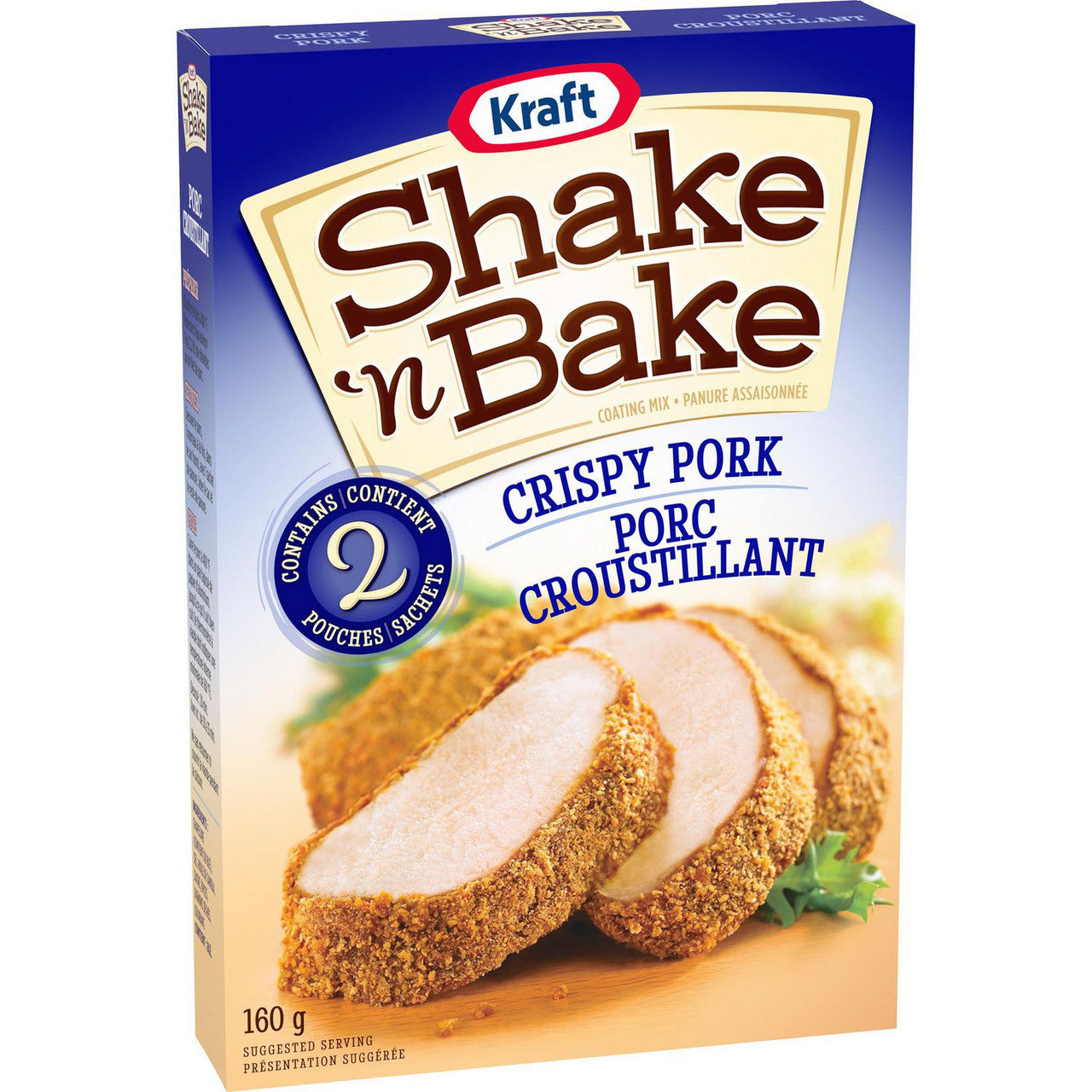 Kraft Shake 'n Bake Crispy Pork Coating Mix, 160g/5.6 oz. Box {Imported from Canada}
