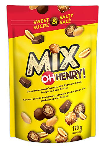 Oh Henry! Snack Mix, 170g/6 oz.(Chocolate,Caramel,Peanuts)(Imported from Canada)
