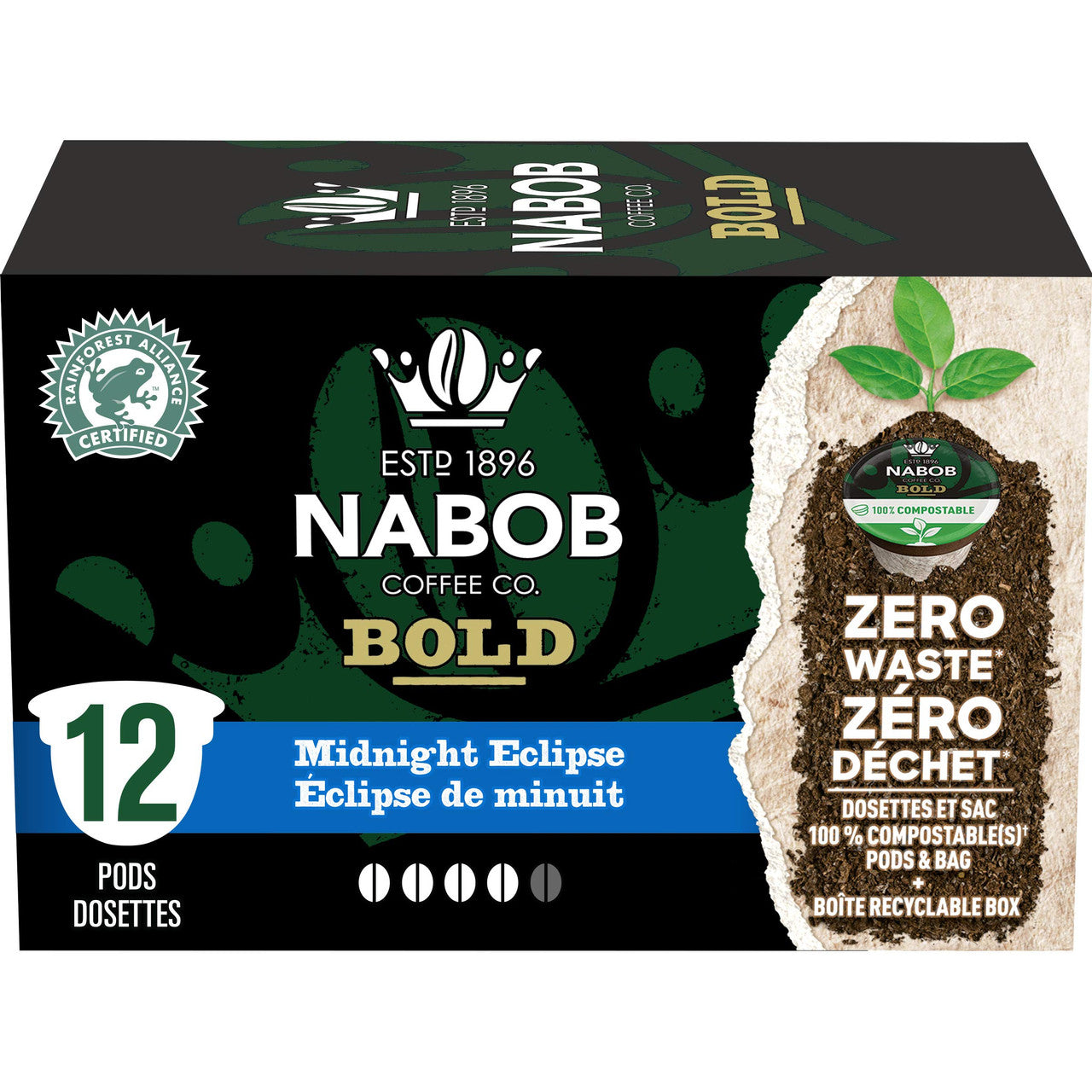 Kraft Nabob Eclipse Mild Roast Coffee Pod, Compatible with Keurig K-Cup Brewers, 12-Count