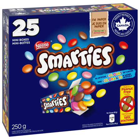 Smarties Snack Size Chocolates 25 count