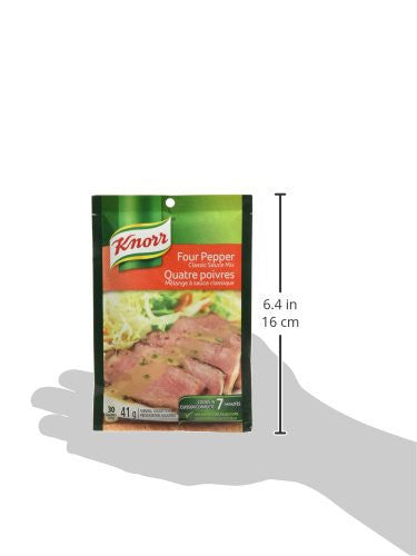 Knorr Four Pepper Classic Sauce Mix 41g/1.4 oz.,(12pk) {Imported from Canada}
