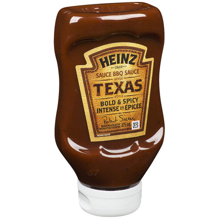 HEINZ Bold and Spicy Texas BBQ Sauce, 475ml/16.1 fl.oz., (Pack of 6), {Imported from Canada}
