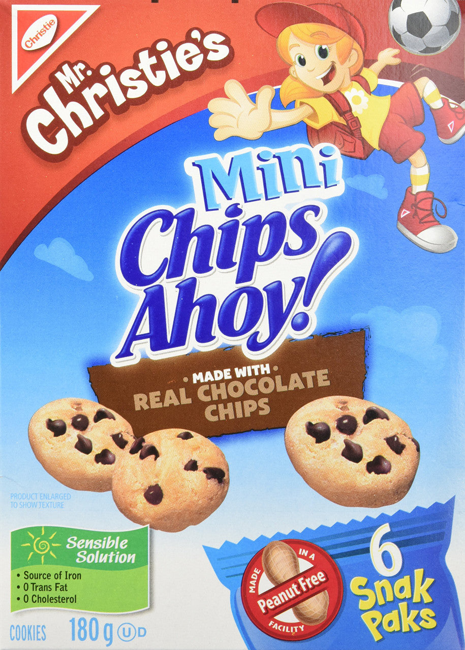 Chips Ahoy! Snak Paks Mini 180g/6.3oz. (4pk) {Imported from Canada}