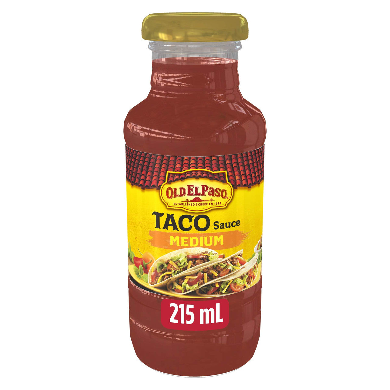 Old El Paso Taco Medium Sauce, 215ml/7.3 fl.oz. (2 pack) {Imported from Canada}