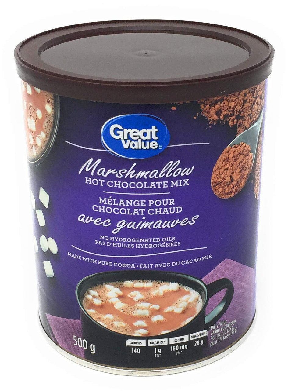 Great Value - Marshmallow Hot Chocolate Mix - 500g/17.6 oz., {Imported from Canada}