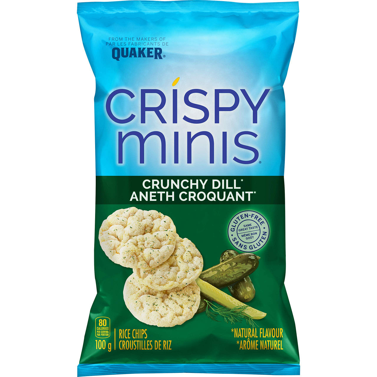 Quaker Crispy Minis Crunchy Dill (Pack of 12) {Imported from Canada}