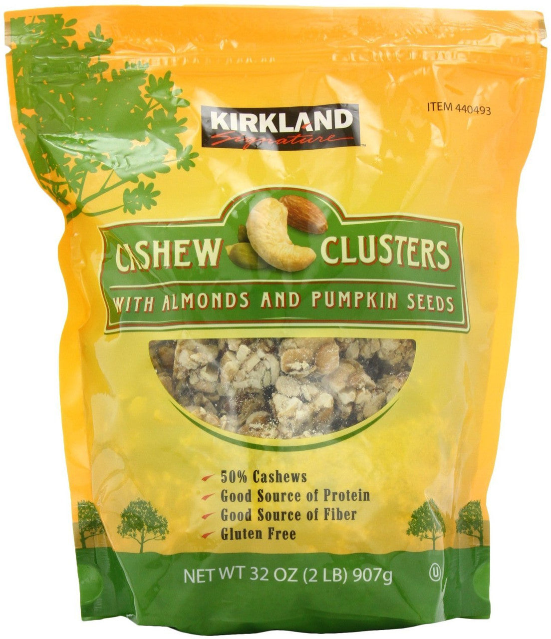 Kirkland Signature Cashew Clusters - 907g/32 oz., {Imported from Canada}