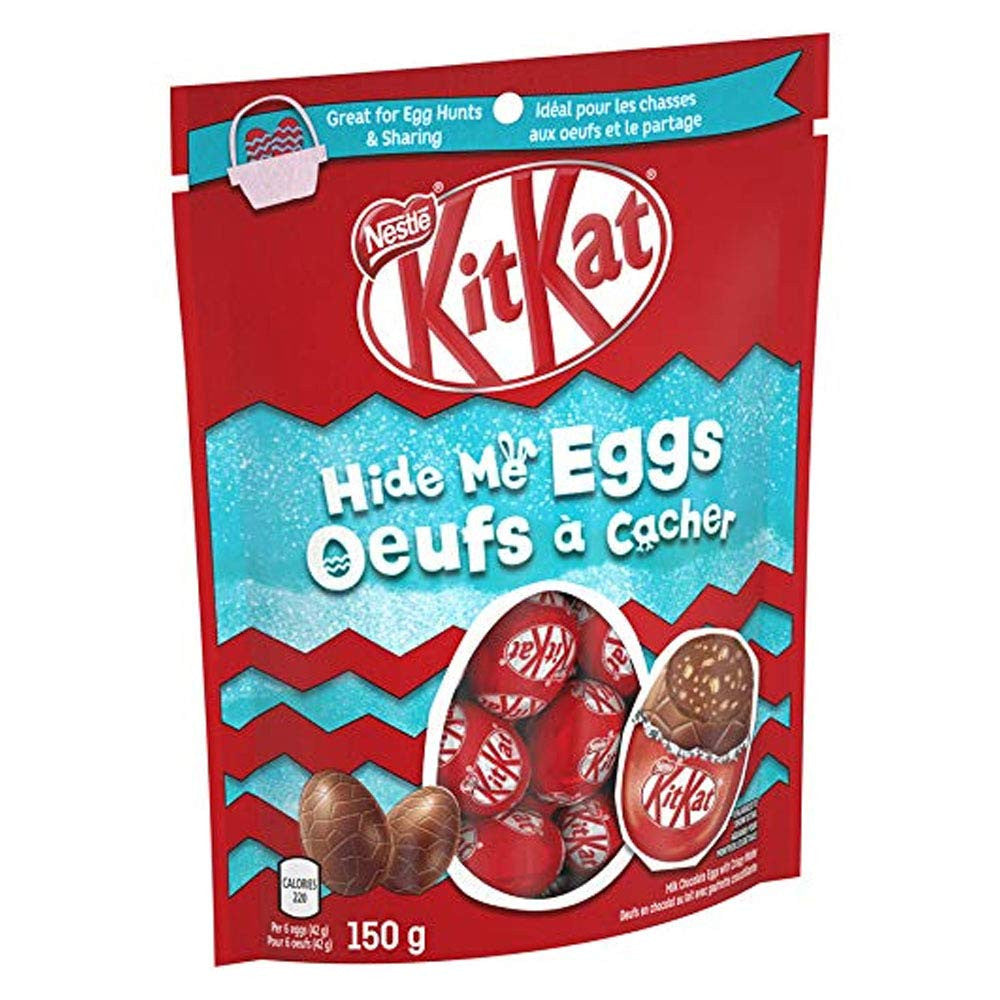 Nestle KitKat Easter Hide Me Chocolate Eggs 150g/5.3oz, 2-Pack {Imported from Canada}