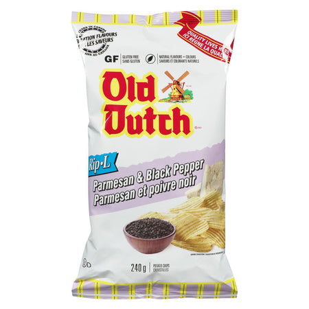 Old Dutch Chips - Rip-L Parmesan & Black Pepper (Large Bag) {Imported from Canada}