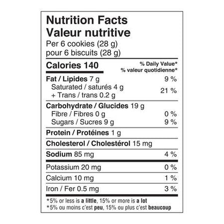 Dare Cookie Chips Birthday Cake 170g/6 oz., {Imported from Canada}