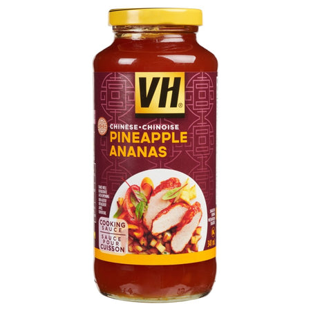 VH Pineapple Cooking Sauce (12 Count), 341ml/11.5oz., Jars, {Imported from Canada}