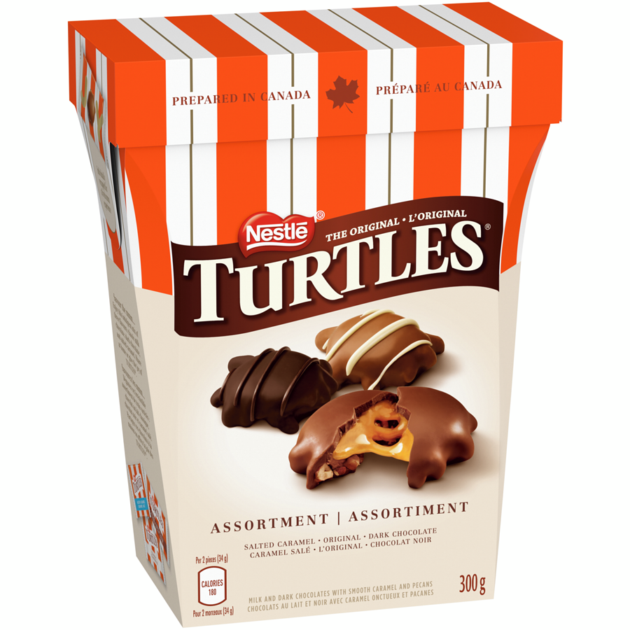 Nestle the Original Turtles Assortment, 300g/10.5 oz., Box {Imported from Canada}
