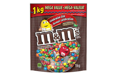 M&M's Milk Chocolate Peanut Stand Up Pouch Candy 1 kg - Voilà Online  Groceries & Offers