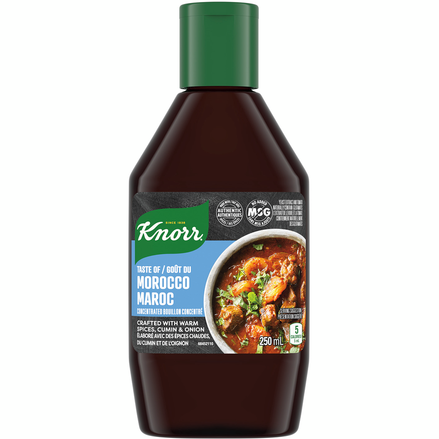 Knorr Taste of Morocco Concentrated Bouillon, 250ml/8.75 fl. oz., Bottle {Imported from Canada}