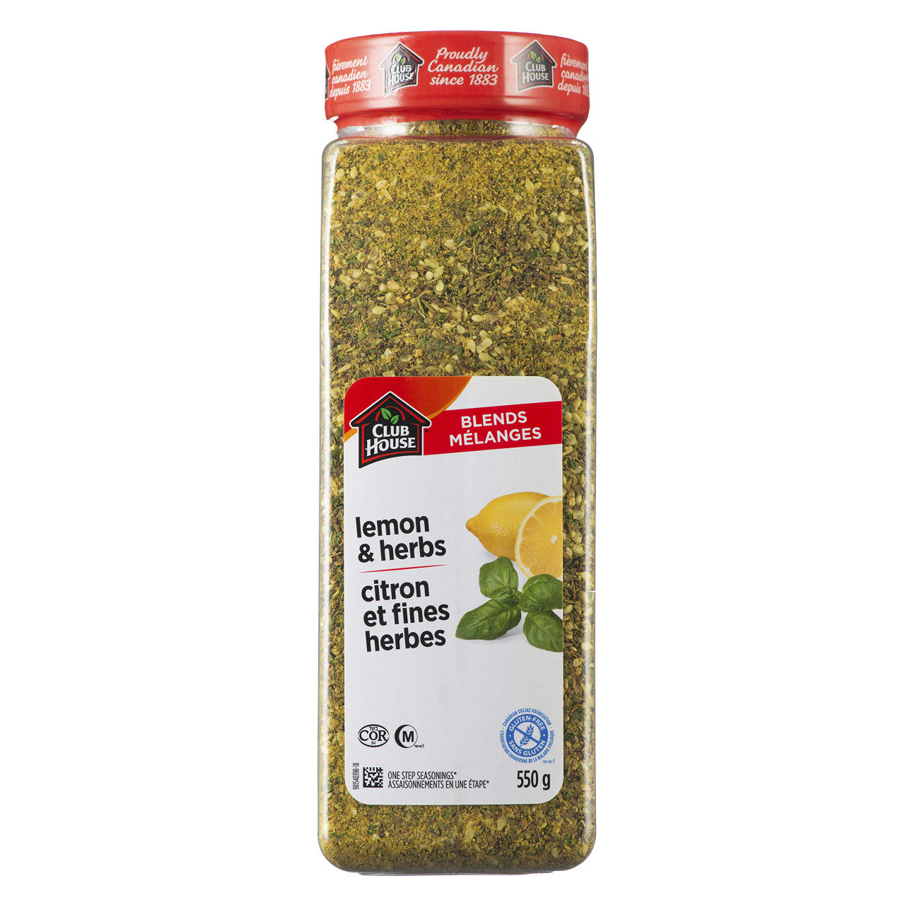 Club House Lemon and Herb Seasoning One Step, 550g {Imported from Canada}