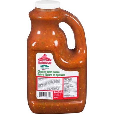El Rabioso Chunky Mild Salsa, 3.78l/ 1 Gallon {Imported from Canada}