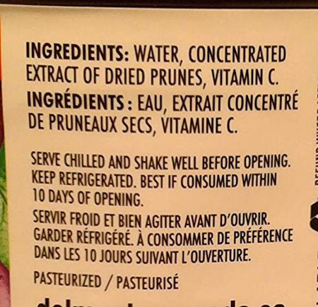 DEL MONTE NO Sugar Added Prune Nectar Juice - 945 mL/32 fl. oz., {Imported from Canada}