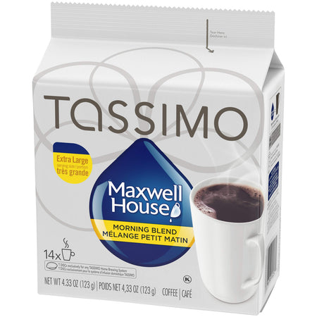 Tassimo Maxwell House Morning Blend Coffee, 14 T-Discs, 123G, (Imported from Canada)