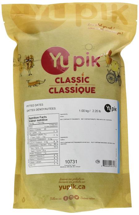 Yupik Pitted Dates, 1Kg/2.2 lbs., {Imported from Canada}