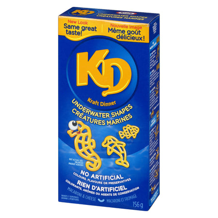 Kraft Dinner Underwater Creatures Mac & Cheese, 156g/5.5oz., (12ct) {Imported from Canada}