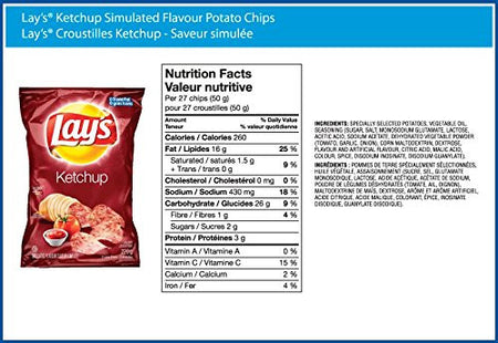 Lay's Dill Pickle and Ketchup, 2 Large Bags of Each, {Imported from Canada}