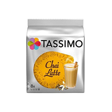 Tassimo Chai Latte, 180g/6.3 oz., 8ct, (Pack of 4) {Imported from Canada}
