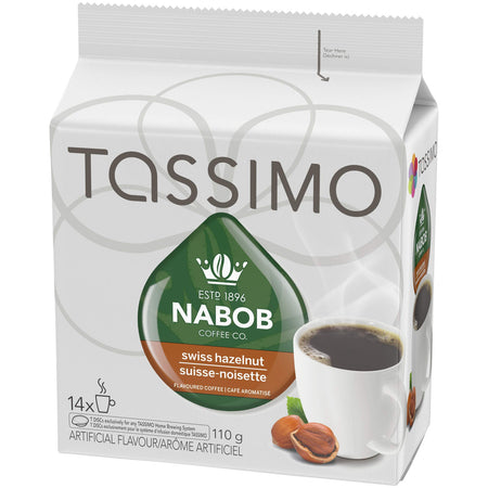 Tassimo Nabob Swiss Hazelnut Coffee - 14 T Discs {Imported from Canada}