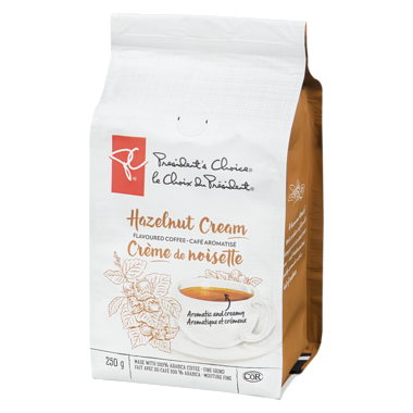 President's Choice Flavoured Ground Coffee - Hazelnut Cream 250g/8.8oz.(Imported from Canada)