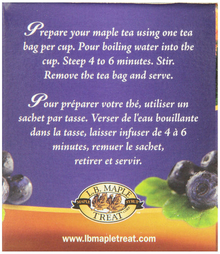 L.B. MAPLE TREAT, Maple Blueberry Herbal Tea,  20g, {Imported from Canada}