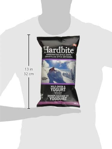 Hardbite Wild Onion & Yogurt All Natural Potato Chips, 150g/5.3oz., {Imported from Canada}